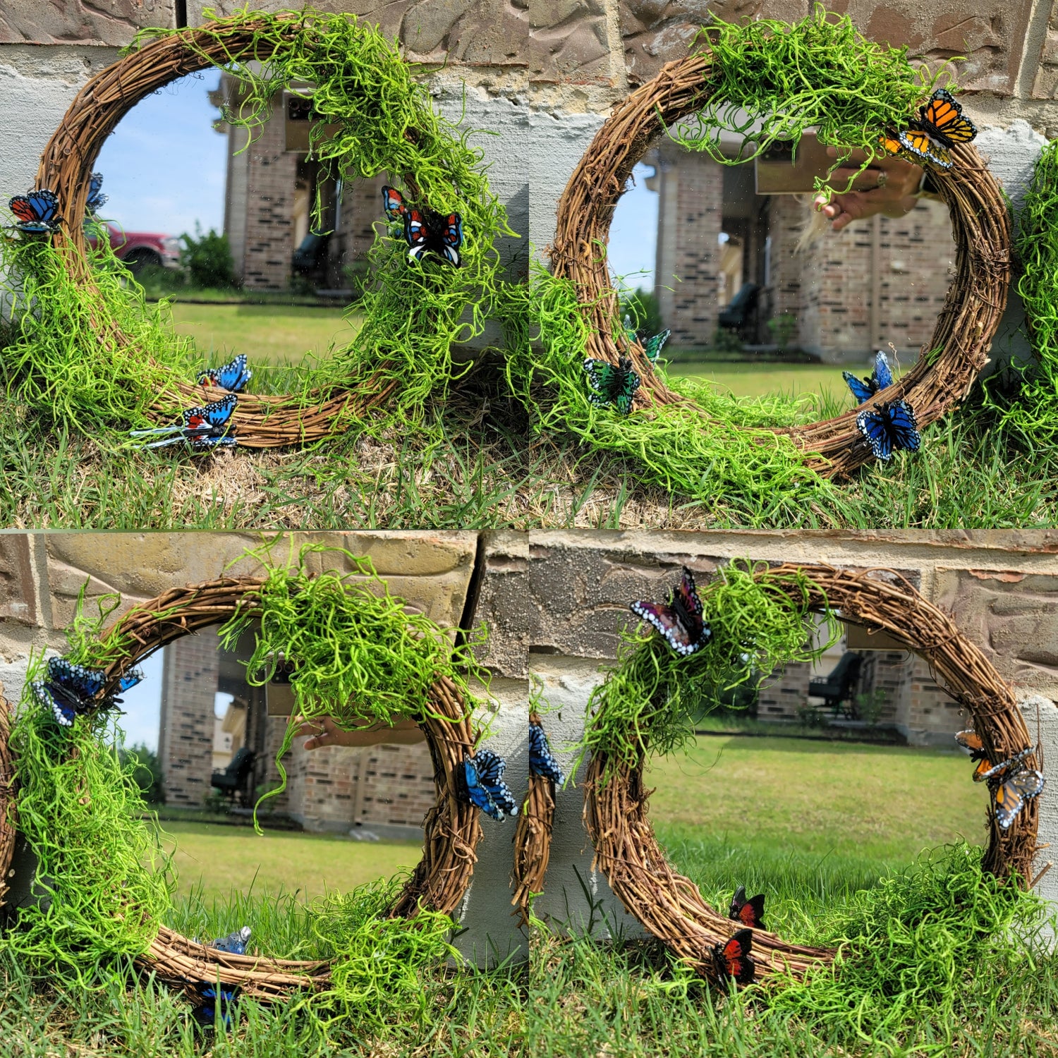 Whimsical Wreath Mirrors