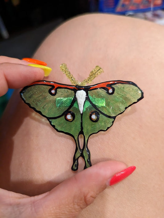 Luna Moth Small Hairclip