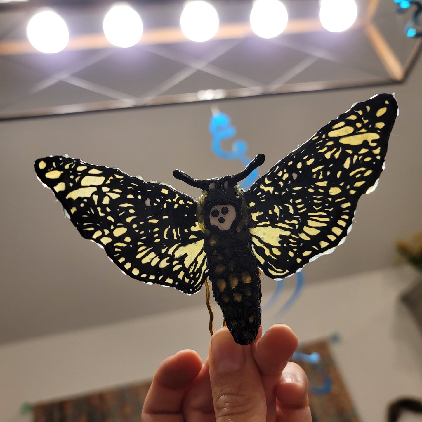 Death's-Head Hawk Moth Hair Accessory