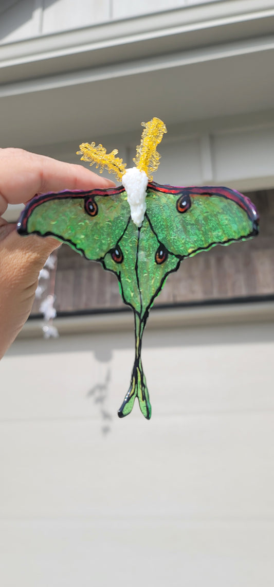 Luna Moth Hair Clip