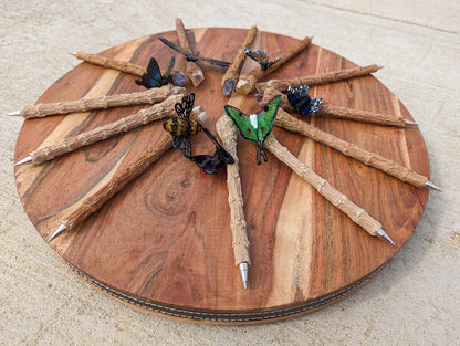 Pen Wand with Bee, Luna Moth, or Dragonfly