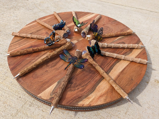 Pen Wand with Bee, Luna Moth, or Dragonfly