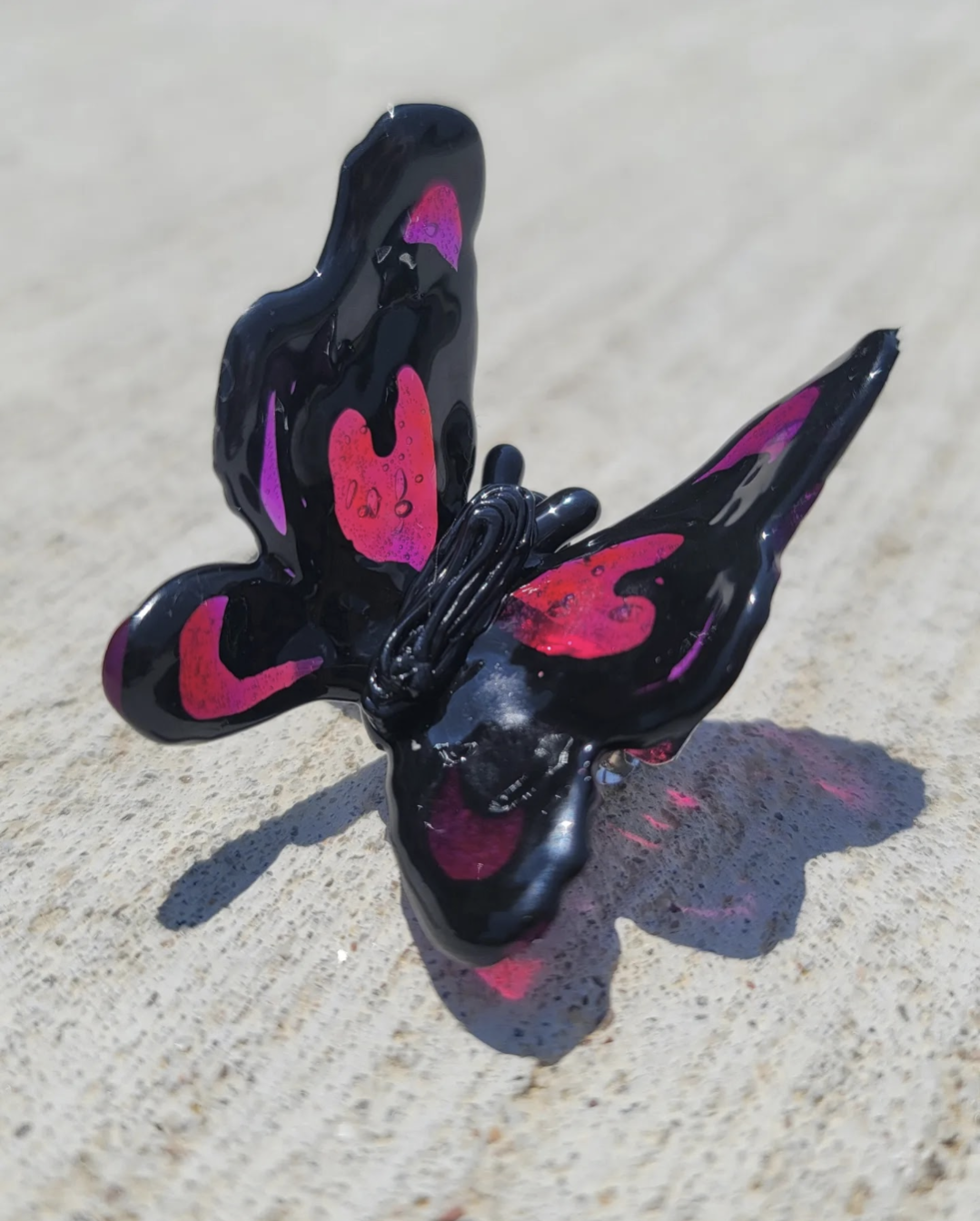 Heart Butterfly Clip
